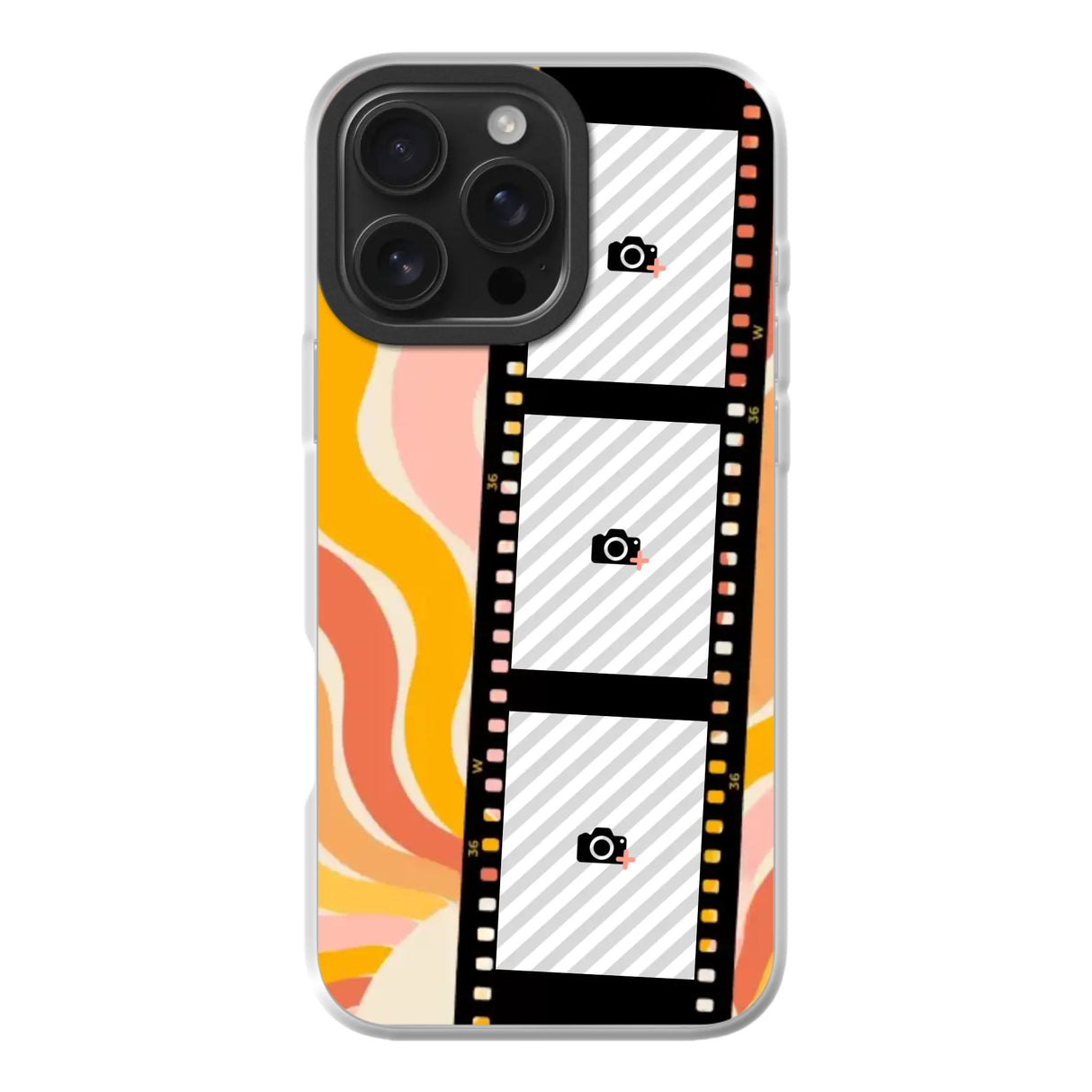 Apple iPhone 16 Pro Max hybrid case with magsafe back printed transparant