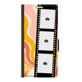 Samsung S24 Ultra wallet case front printed zwart