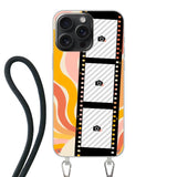 Apple iPhone 15 Pro Max Crossbody case (back printed, transparent)