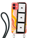 Apple iPhone 12 Crossbody case (back printed, transparent)