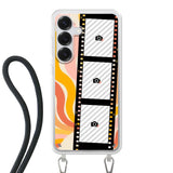 Samsung Galaxy S25 Crossbody case (back printed, transparent)