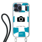 Apple iPhone 17 Pro Max Crossbody case (back printed, transparent)