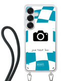 Samsung Galaxy S25 Crossbody case (back printed, transparent)