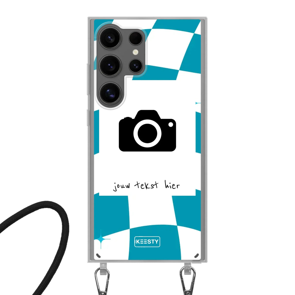 Samsung Galaxy S24 Ultra Crossbody case (back printed, transparent)