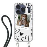 Apple iPhone 17 Pro Crossbody case (back printed, transparent)