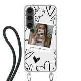Samsung Galaxy S23 Crossbody case (back printed, transparent)