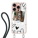 Apple iPhone 16 Pro Crossbody case (back printed, transparent)