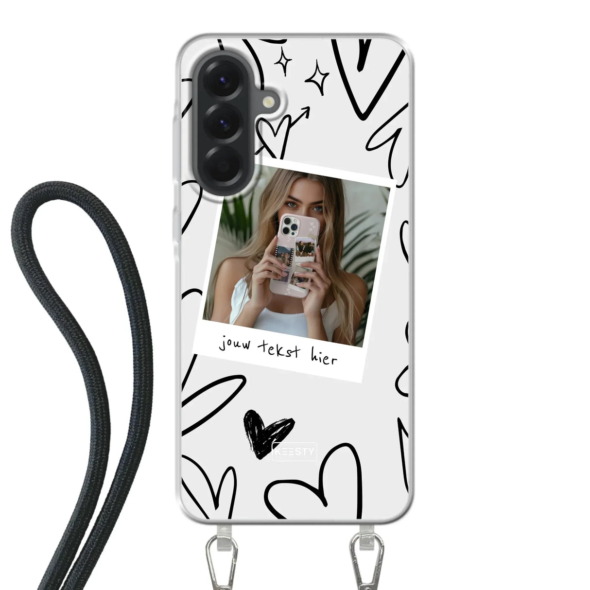 Samsung Galaxy A56 Crossbody case (back printed, transparent)