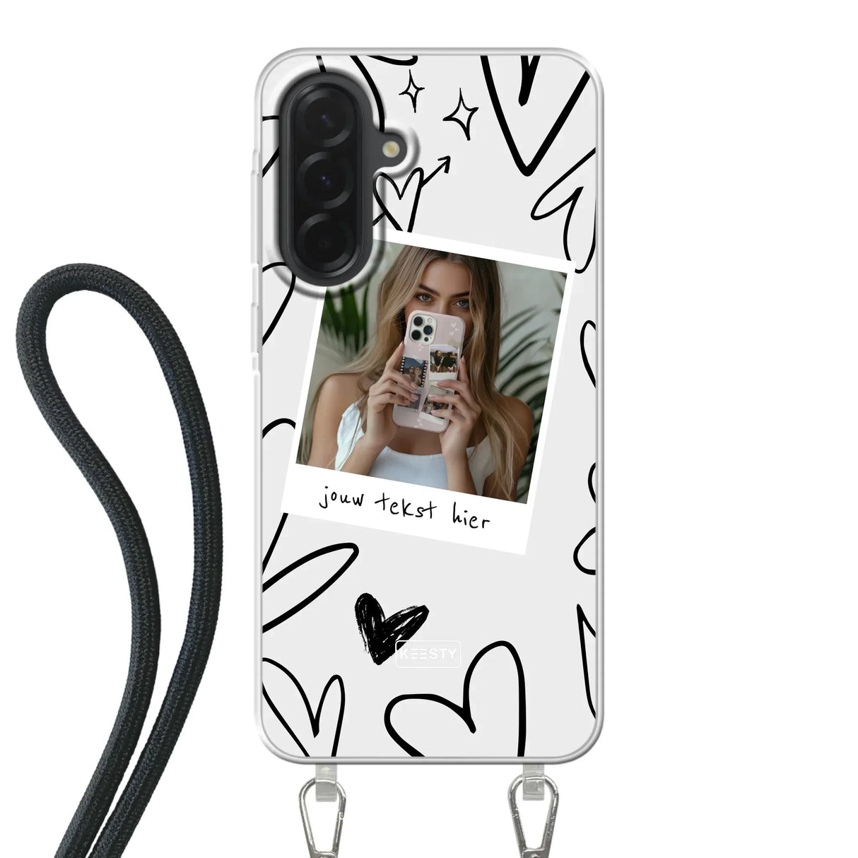Samsung Galaxy A36 Crossbody case (back printed, transparent)