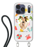 Apple iPhone 17 Pro Crossbody case (back printed, transparent)