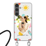 Samsung Galaxy S24 Plus Crossbody case (back printed, transparent)