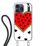 Apple iPhone 17 Pro Max Crossbody case (back printed, transparent)
