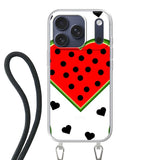 Apple iPhone 17 Pro Crossbody case (back printed, transparent)