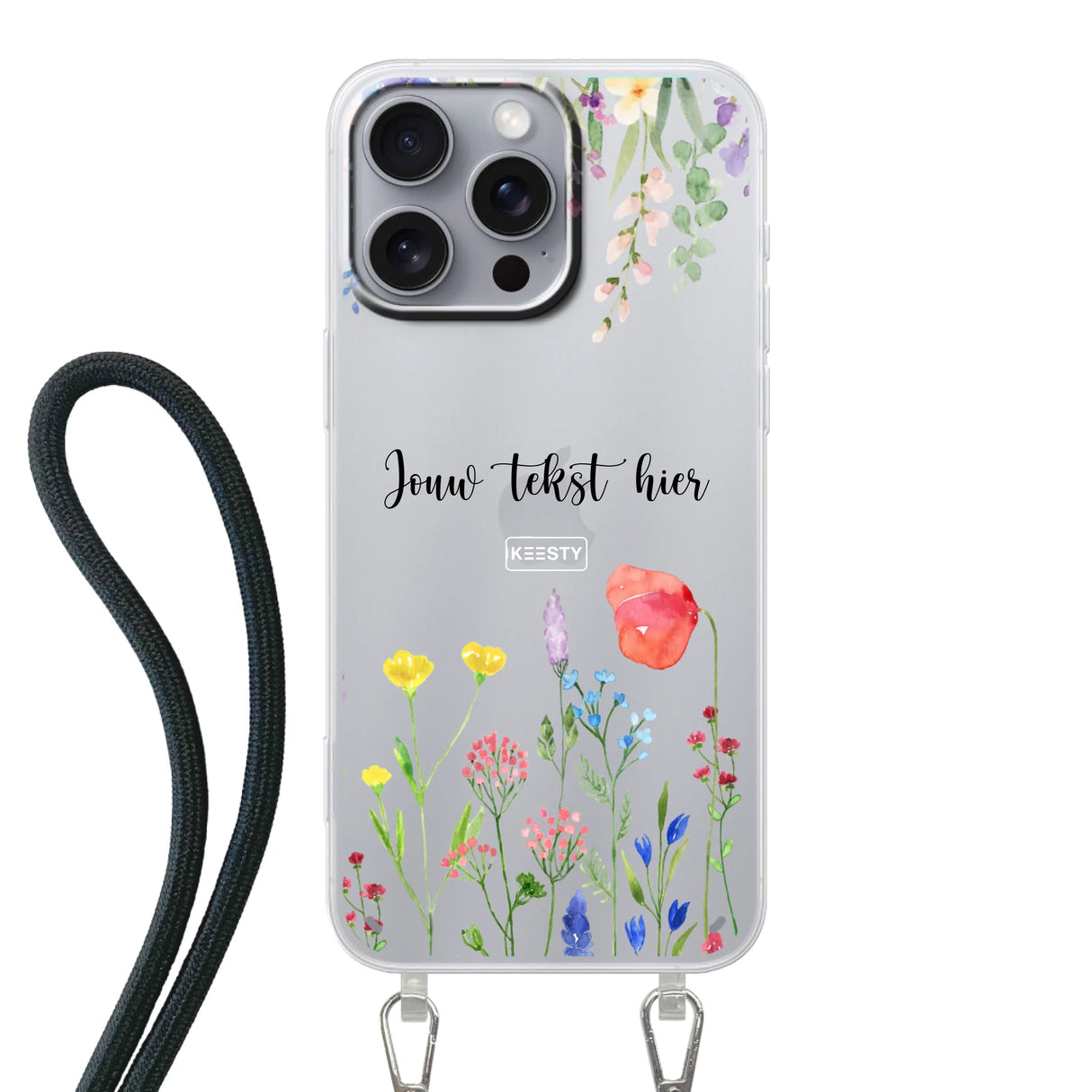 Floral °2 - Fabriquer une coque de téléphone - Coque avec cordon