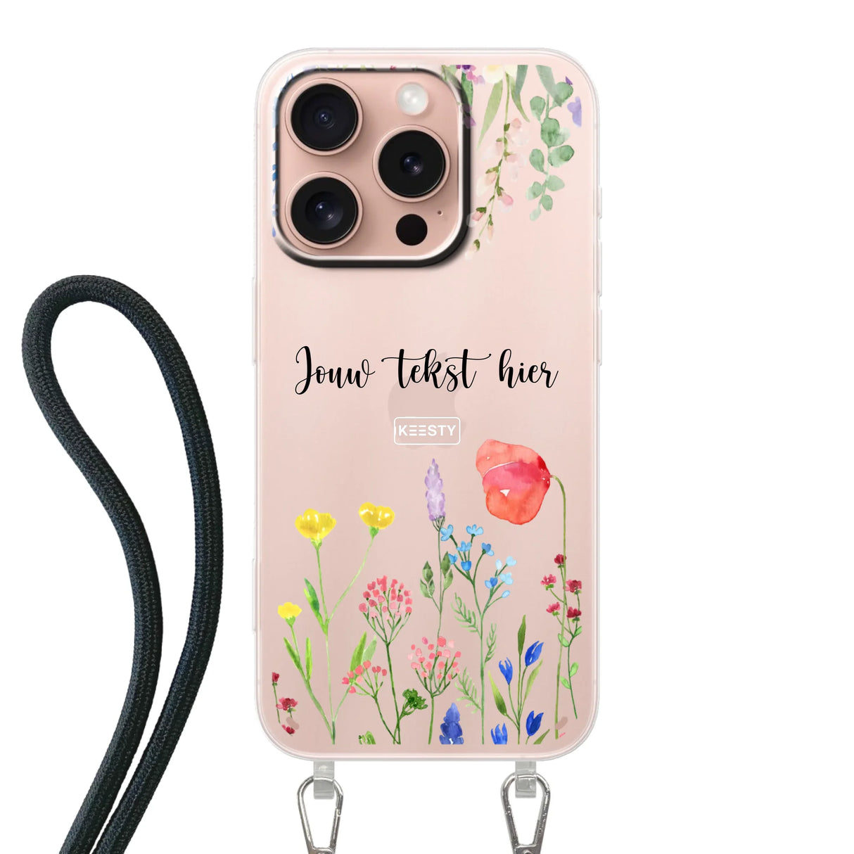 Floral °2 - Fabriquer une coque de téléphone - Coque avec cordon