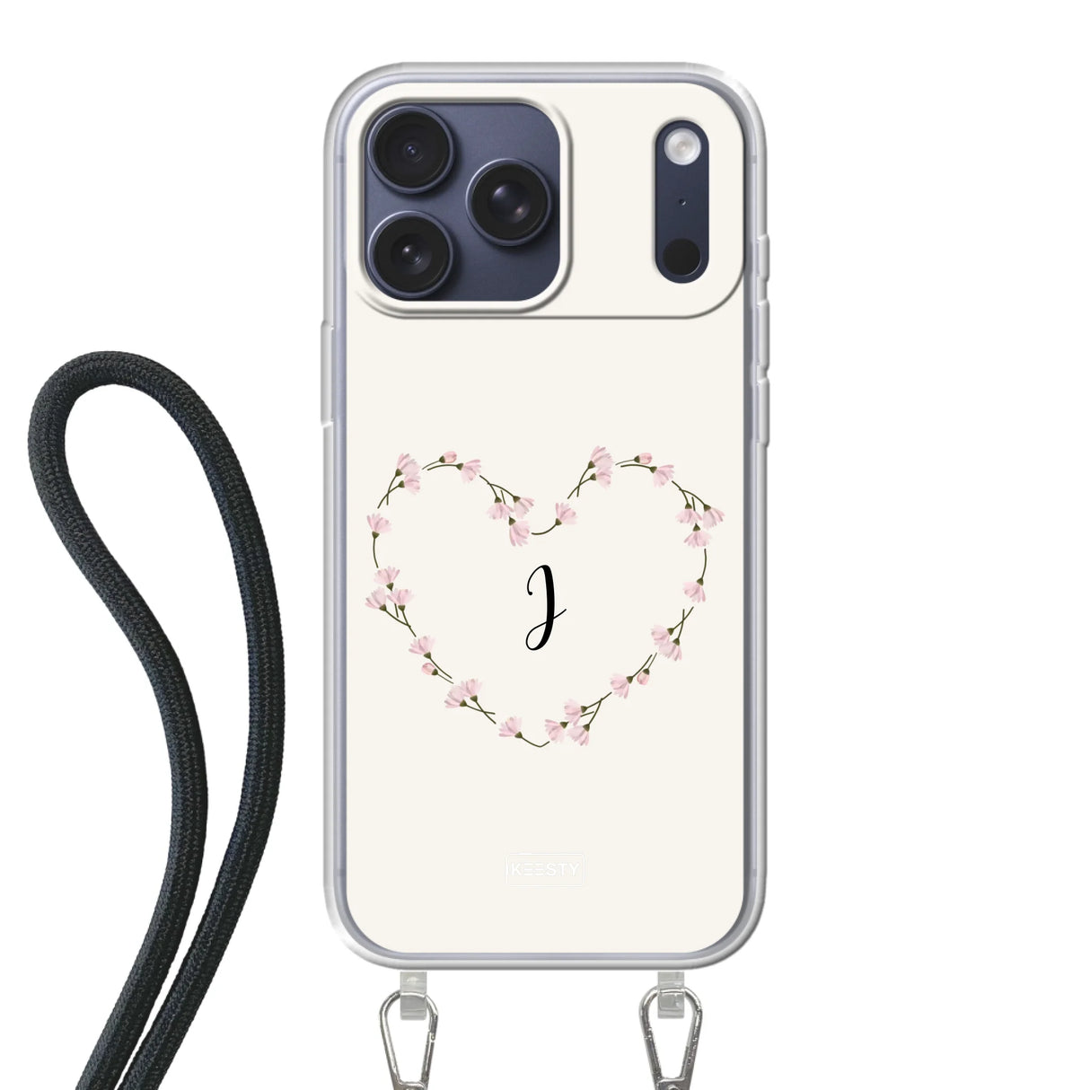 Apple iPhone 17 Pro Max Crossbody case (back printed, transparent)