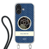 Apple iPhone 17 Crossbody case (back printed, transparent)