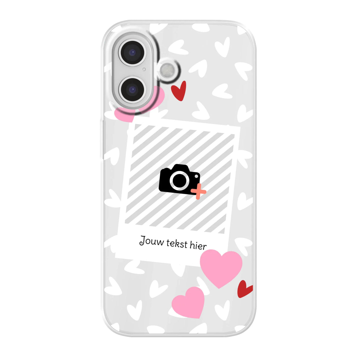 Hearts & Foto - Telefoonhoesje Met Foto