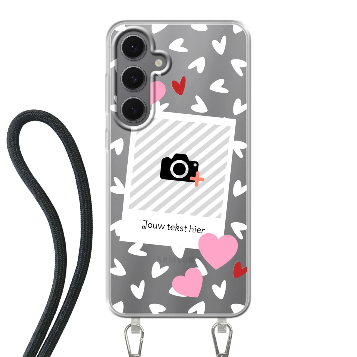 Hearts & Foto - Telefoonhoesje Met Foto
