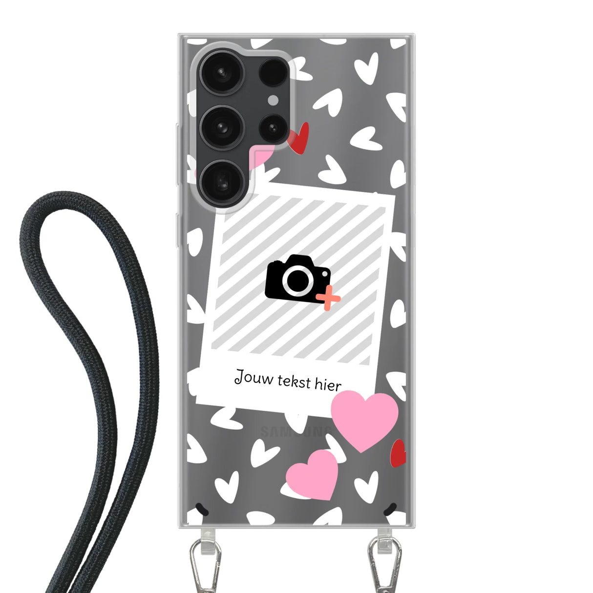 Hearts & Foto - Telefoonhoesje Met Foto