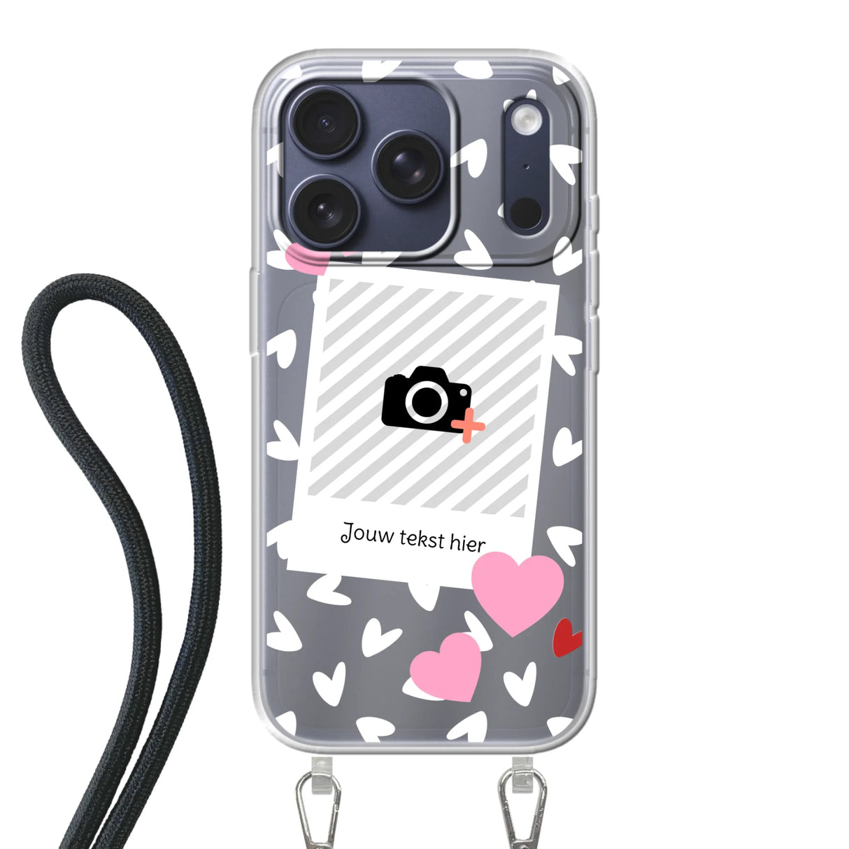 Hearts & Foto - Telefoonhoesje Met Foto