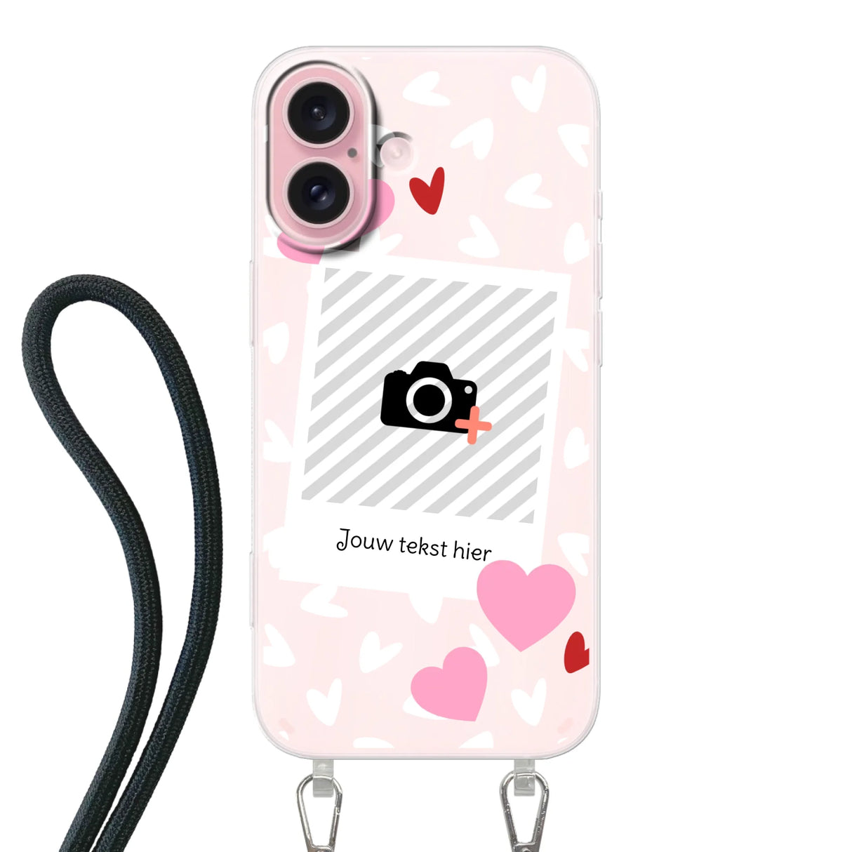 Hearts & Foto - Telefoonhoesje Met Foto