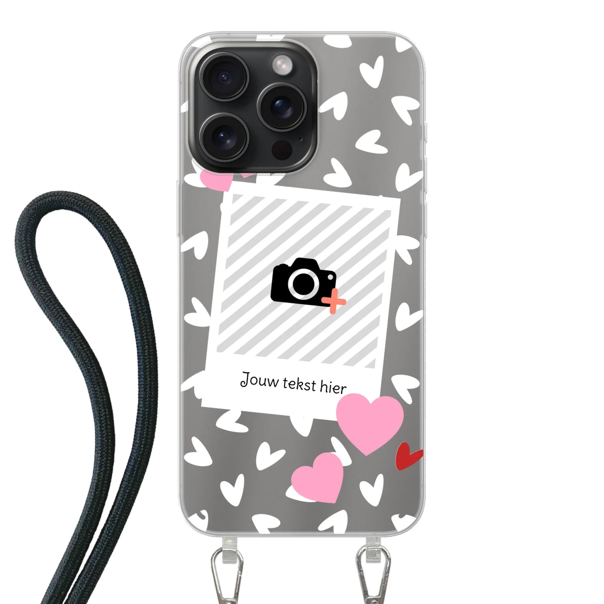 Hearts & Foto - Telefoonhoesje Met Foto