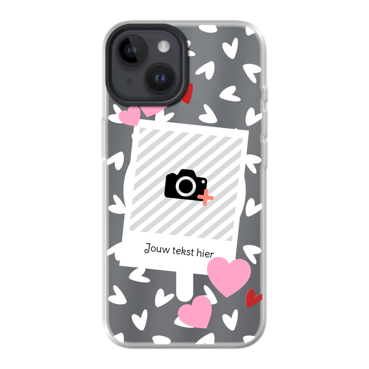Hearts & Foto - Telefoonhoesje Met Foto