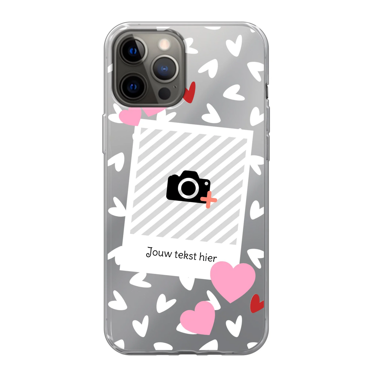 Hearts & Foto - Telefoonhoesje Met Foto