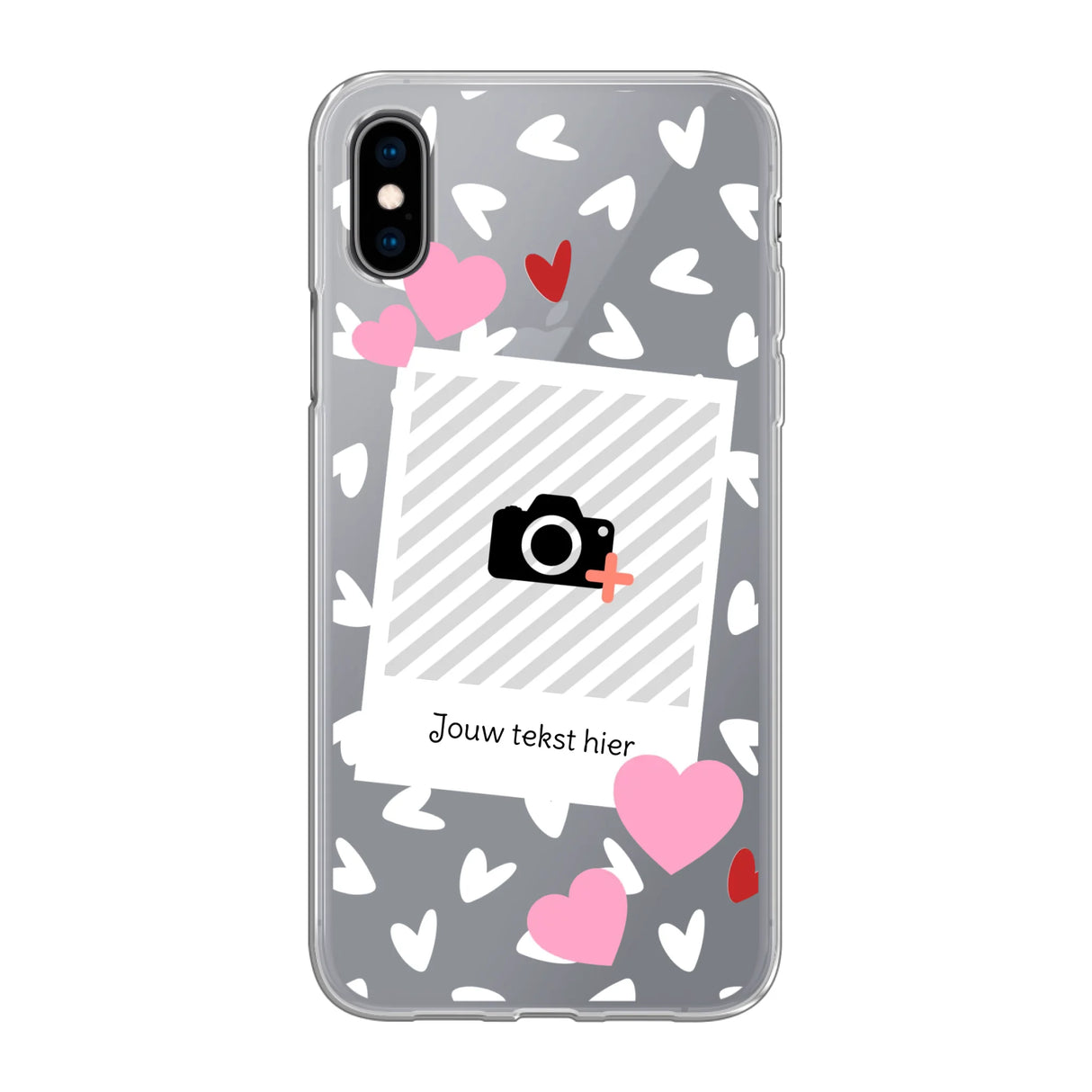 Hearts & Foto - Telefoonhoesje Met Foto