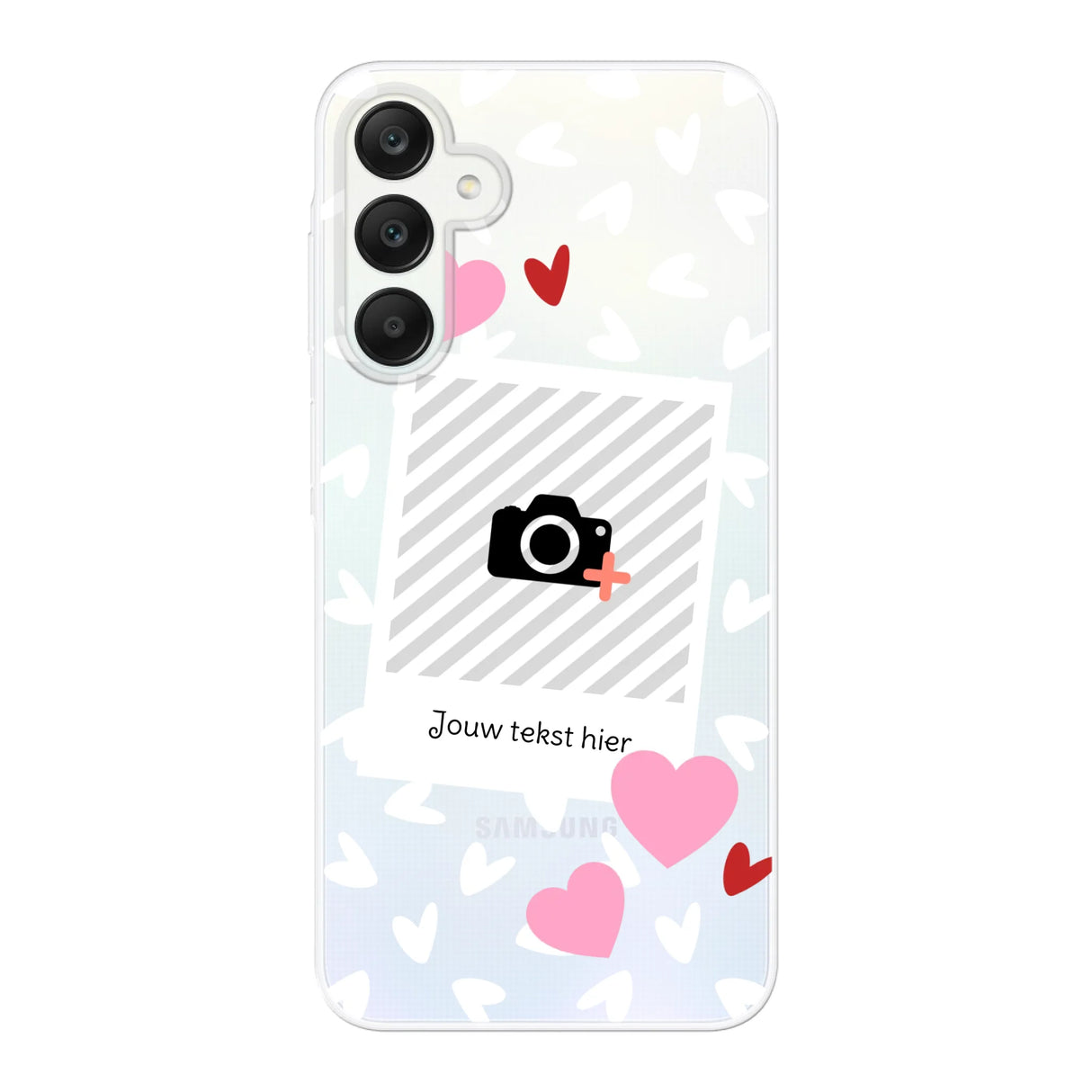 Hearts & Foto - Telefoonhoesje Met Foto