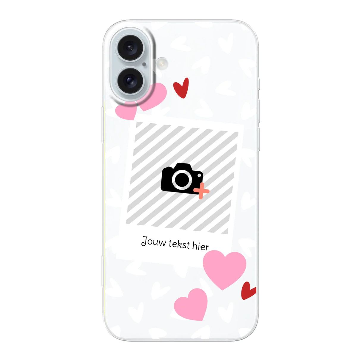 Hearts & Foto - Telefoonhoesje Met Foto