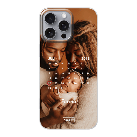 Telefoonhoesje soft kalender en datum