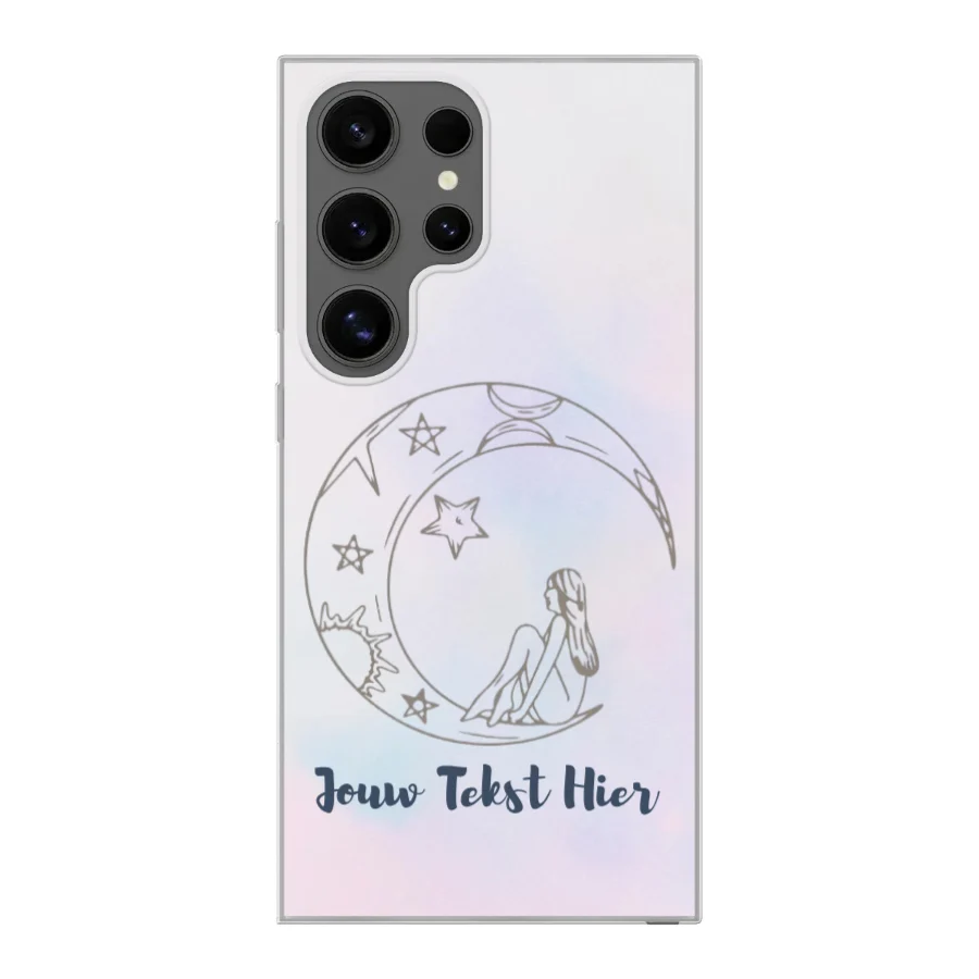 Étoiles et Lune - Coque souple pour Samsung S24 Ultra