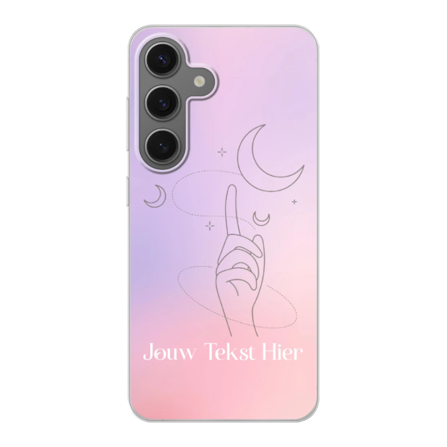Étoiles et Lune - Coque souple pour Samsung S25