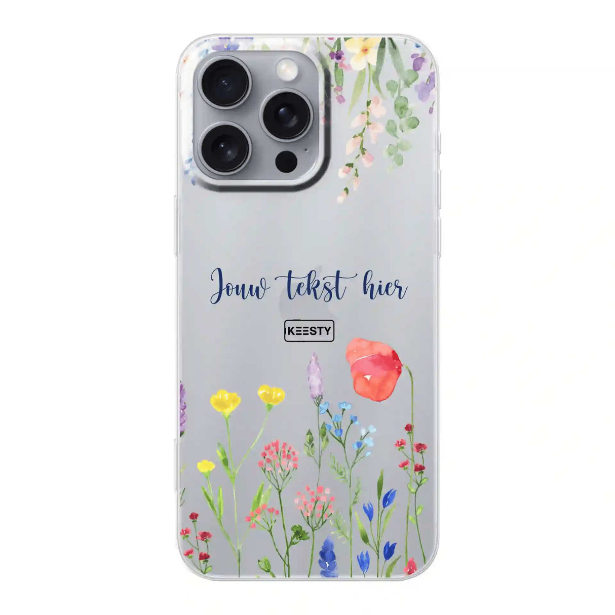 Telefoonhoesje Maken Soft Bloemen 2 iPhone 16 Pro Max
