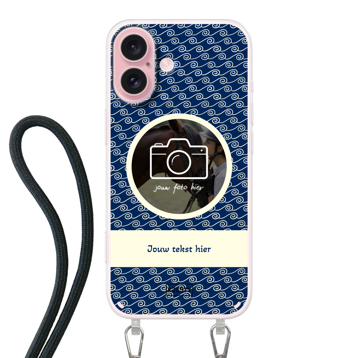 Telefoonhoesje ontwerpen koord waves 1 