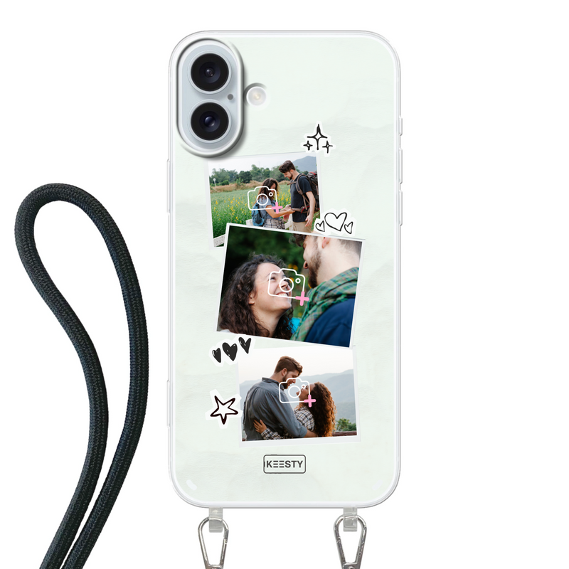 stijlvol telefoonhoesje met foto en verstelbaar koord cadeau
