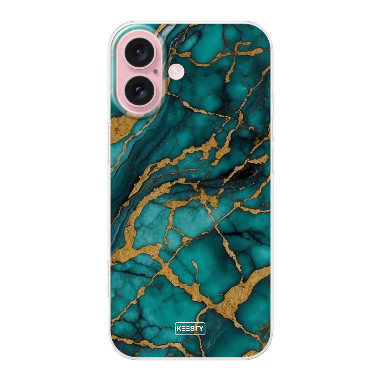 Telefoonhoesje Maken - Marble Green - Soft Case