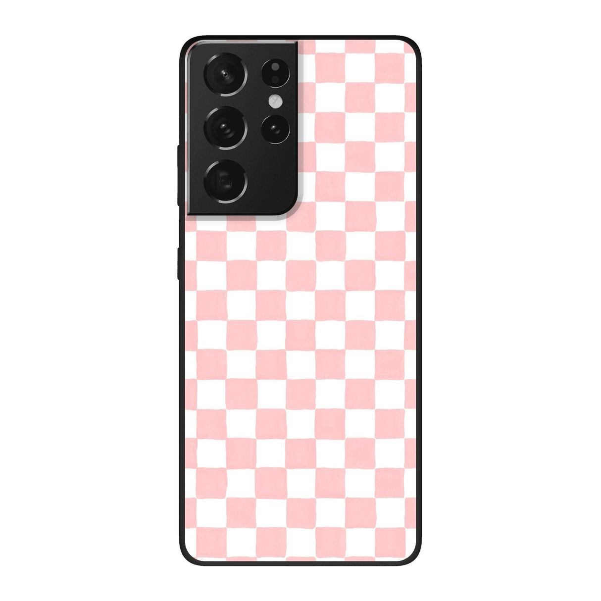 à carreaux roses