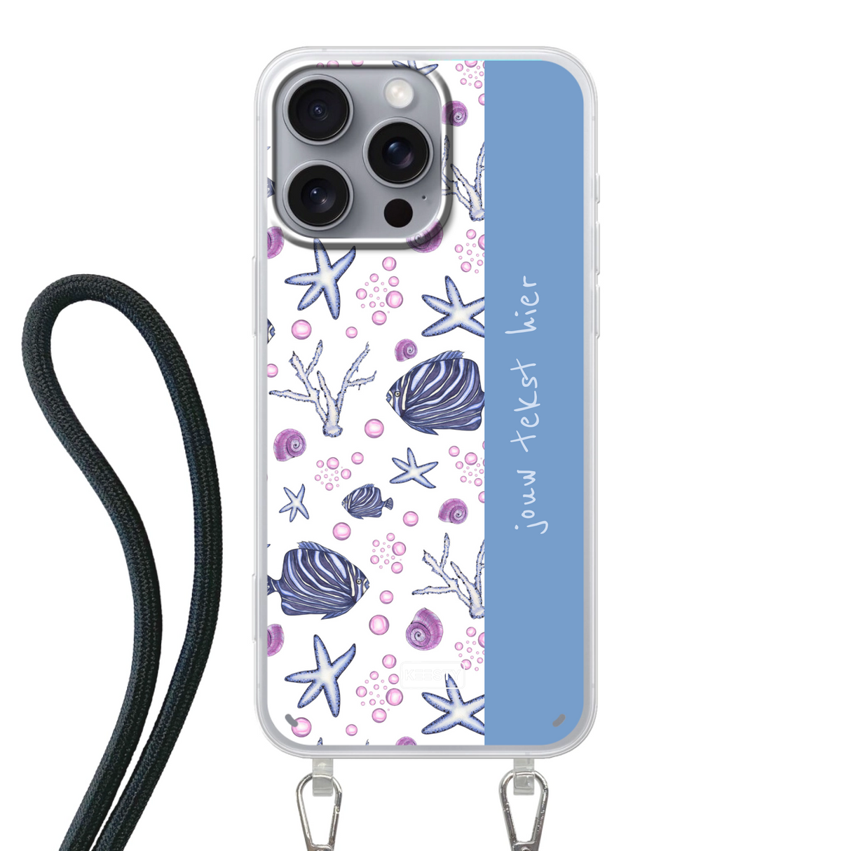 Naam °1 - Coastal Blue - Hoesje Met Koord Maken
